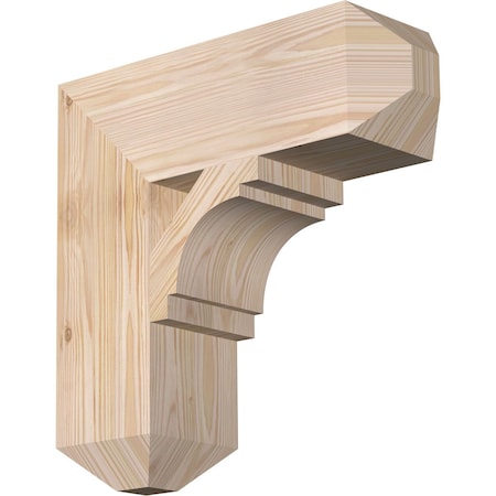 Ekena Millwork Merced Craftsman Smooth Bracket, Douglas Fir, 5 1/2"W x 18"D x 18"H BKT06X18X18MRC04SDF